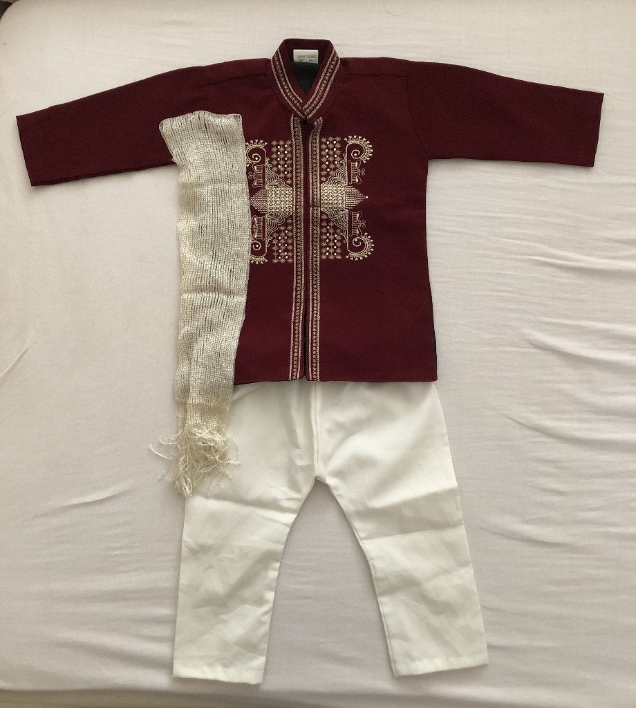 Indiase jongens kurta pyjama set voor baby's - rond 6 mnd, Kinderen en Baby's, Ophalen of Verzenden, Nieuw, Jongetje