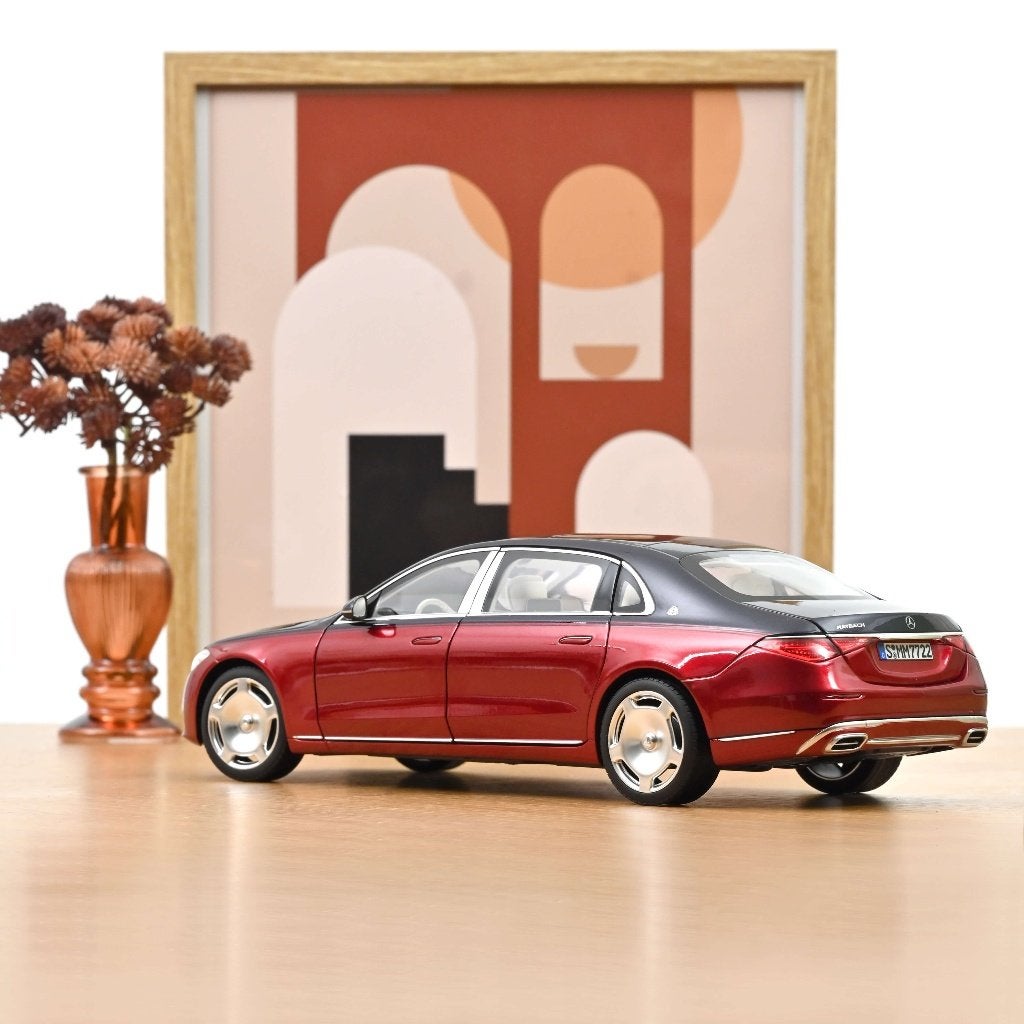 Norev 1:18 Mercedes Maybach S 680 4MATIC 2021 Nautical Blue, Hobby en Vrije tijd, -, Nieuw, Norev, Ophalen of Verzenden