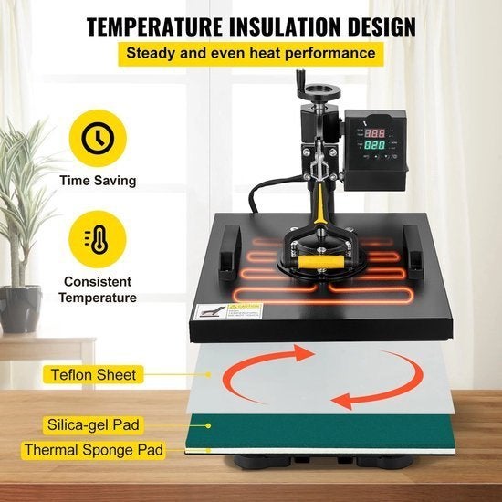 Professionele Heat Press – Warmtepers – Transferpers, Corvance B.V., Verzenden, Nieuw, Corvancebol@gmail.com