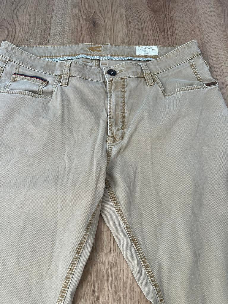 Craftsmanship lichtbruine broek 38/32 hudson camel active, Overige kleuren, Maat 56/58 (XL), Ophalen of Verzenden, Zo goed als nieuw