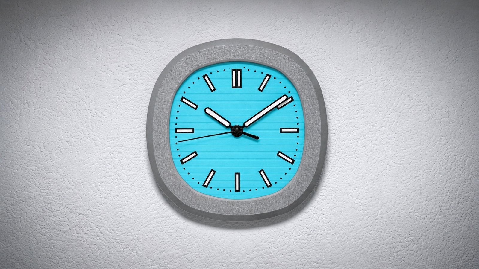 3D wall clock 30 CM, Ophalen of Verzenden, Zo goed als nieuw, Wandklok