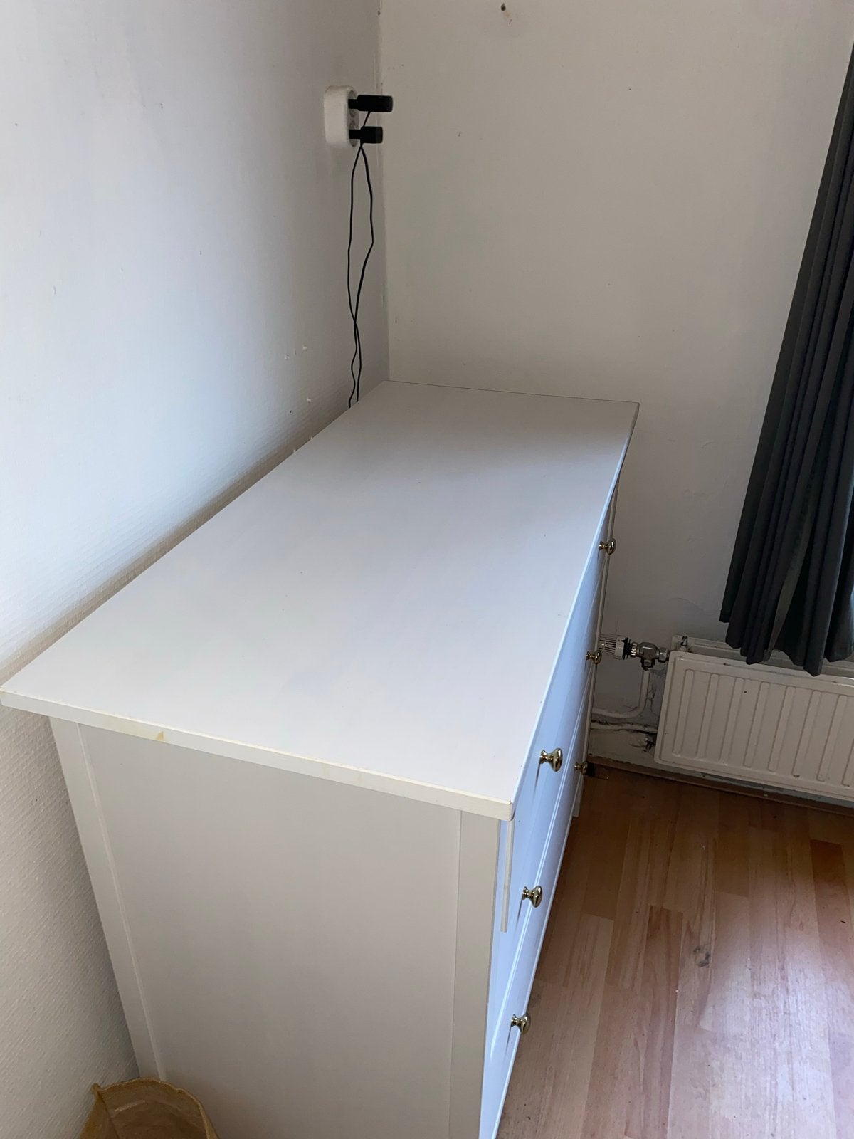 Witte ladekast met 3 lades van IKEA, Huis en Inrichting, Kasten | Ladekasten, Ophalen, Gebruikt, 100 tot 150 cm, 50 tot 100 cm