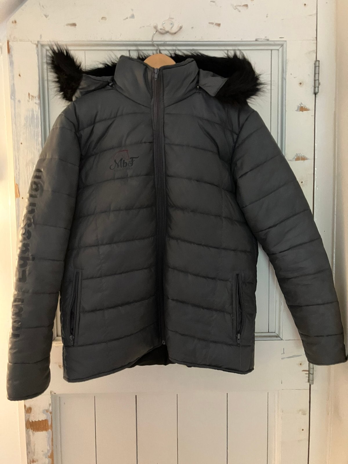 Zeer warme jas maat L heuplengte, Kleding | Dames, Ophalen of Verzenden, Zo goed als nieuw, Maat 42/44 (L), Grijs
