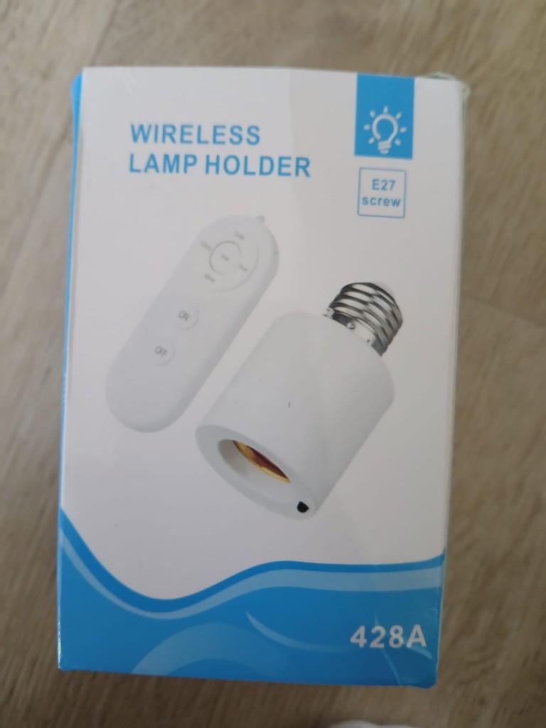 Draadloze lampfitting E27 met afstandsbediening, Led-lamp, Minder dan 30 watt, Nieuw, E27 (groot)
