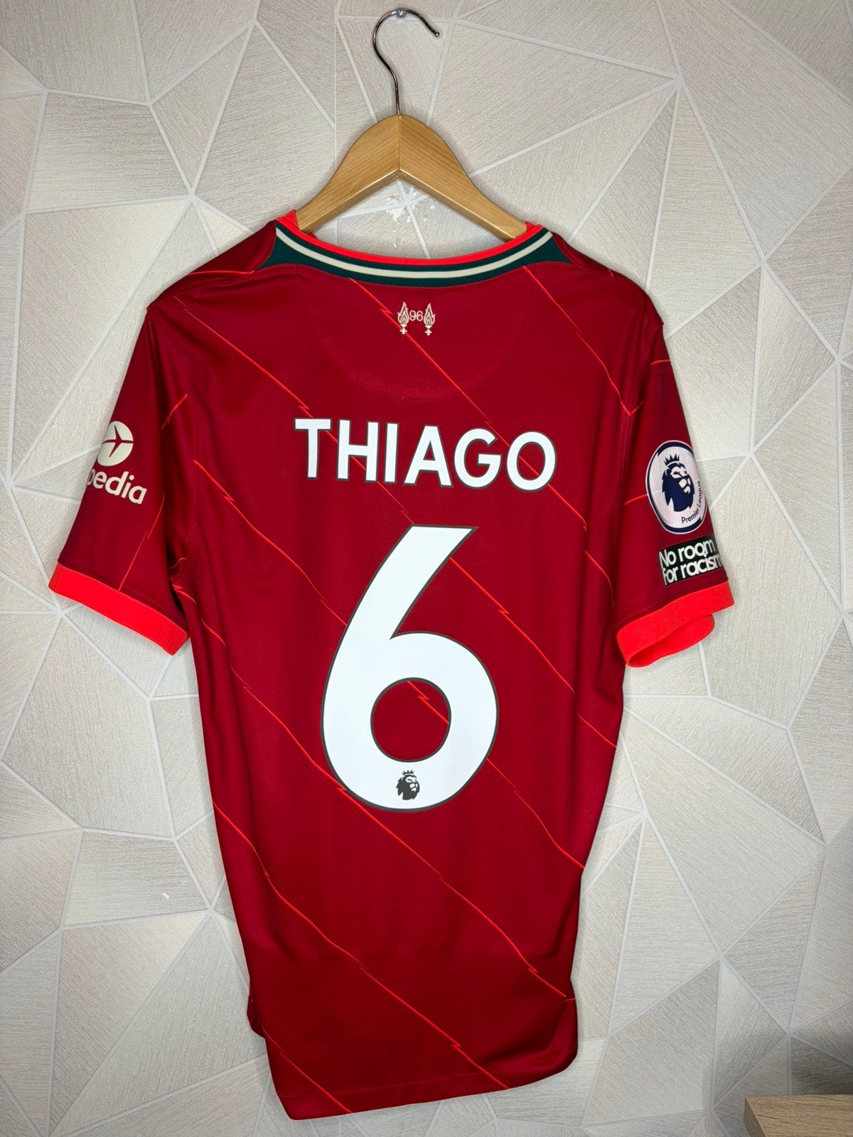 Liverpool Thuis 2021/2022 Thiago, Shirt, ., Zo goed als nieuw, .