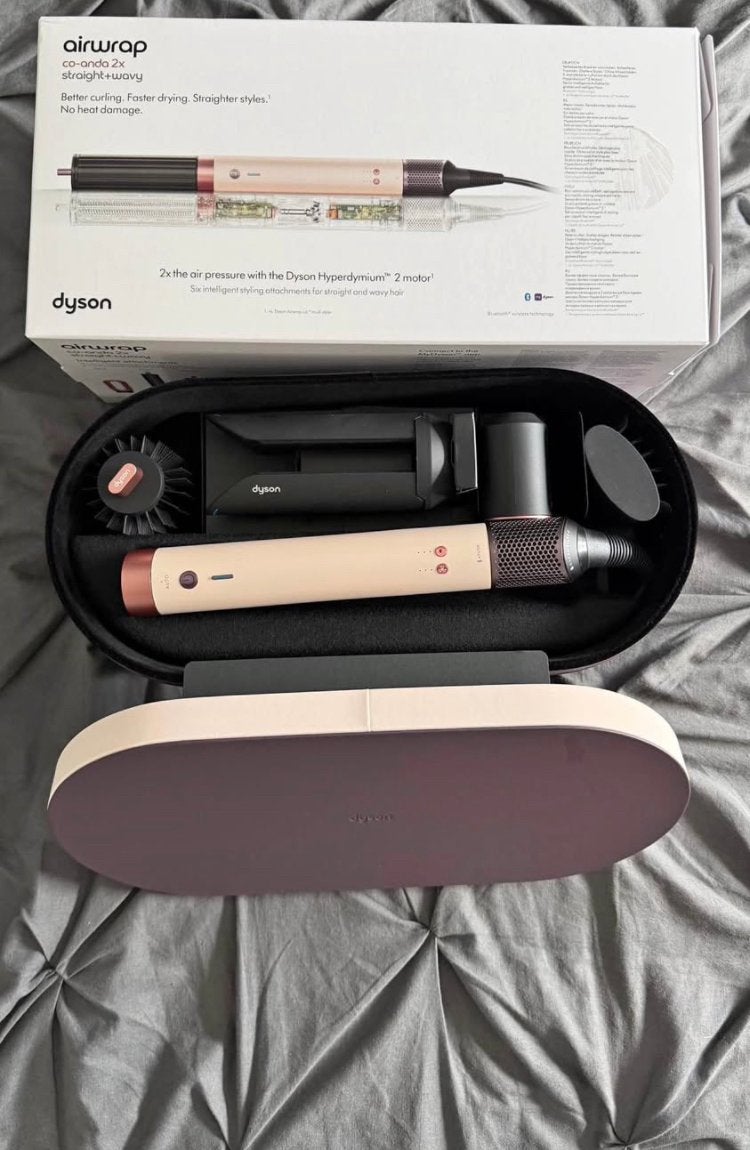 Dyson Airwrap Co-anda 2x, Ophalen of Verzenden, Zo goed als nieuw, Föhn of Haardroger