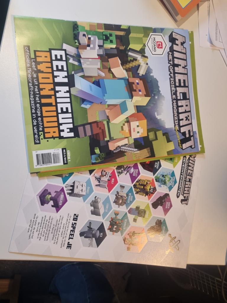 Minecraft het officiele magazine nieuw avontuur, Ophalen of Verzenden, Nieuw