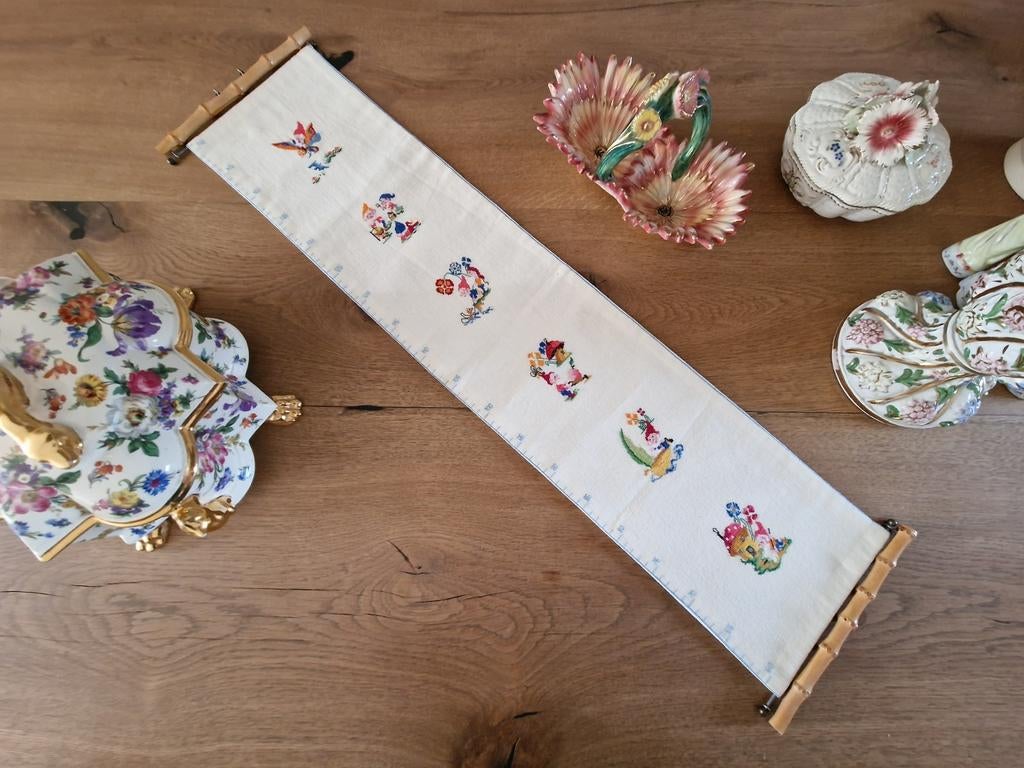 Schellenkoord kabouters geborduurd, Ophalen of Verzenden, Patroon
