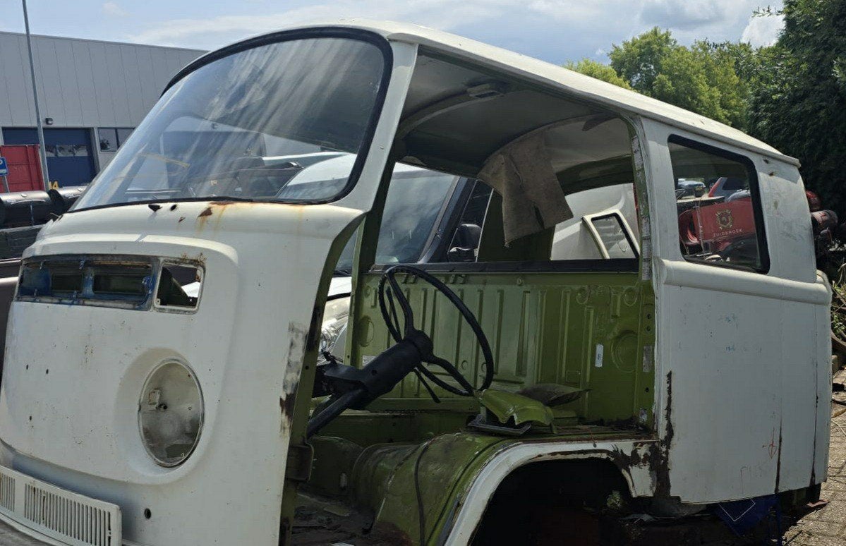 Volkswagen T2 Doka dakhuid, Ophalen, Voor, Volkswagen, Achterklep