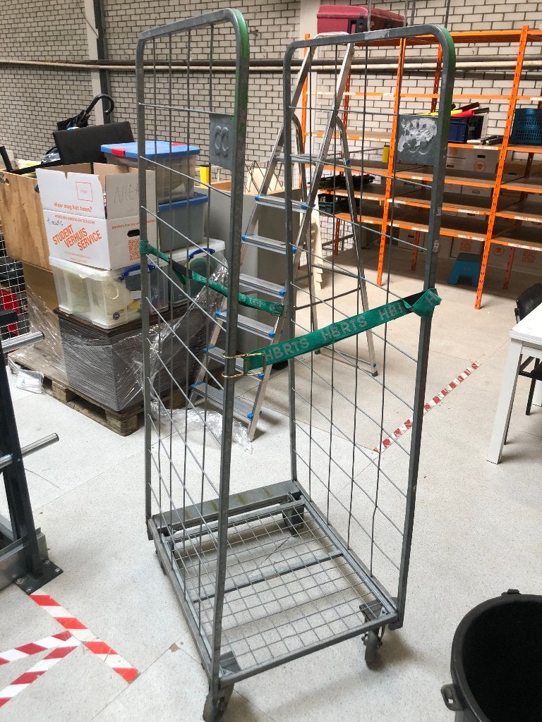 Rolcontainers 2-heks, Doe-het-zelf en Verbouw, Transportwagens, 100 liter of meer, Ophalen, Gebruikt, Transportkar