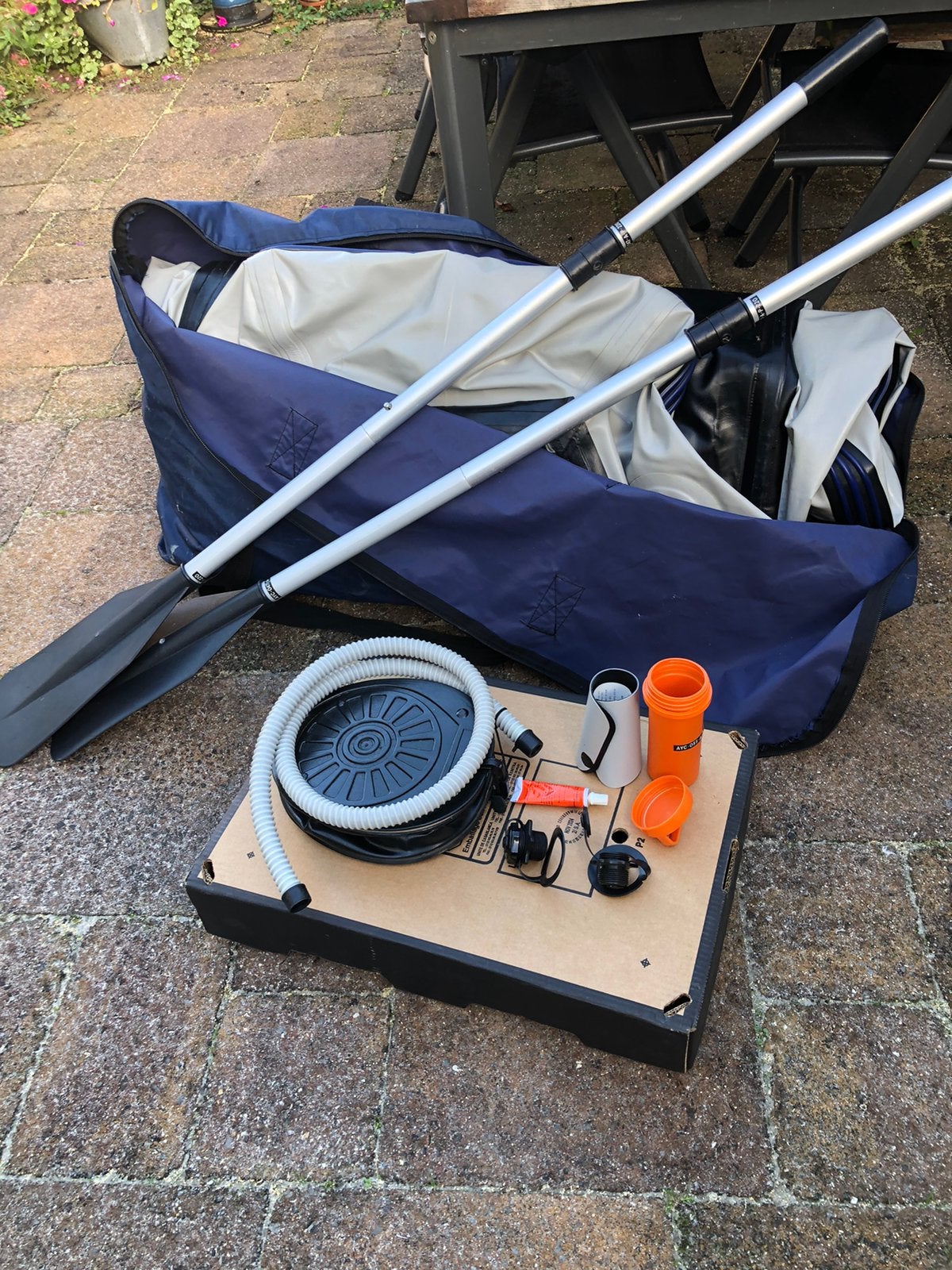 Plastimo  bijbootje met 2PK JOHNSON BB MOTOR, Watersport en Boten, Ophalen, Gebruikt, 2 pk, Overige brandstoffen