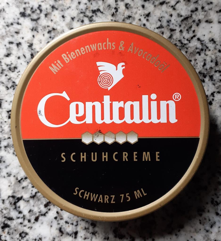 Blikje Centralin Schuhcreme, Ophalen of Verzenden, Zo goed als nieuw, Overige, Overige merken