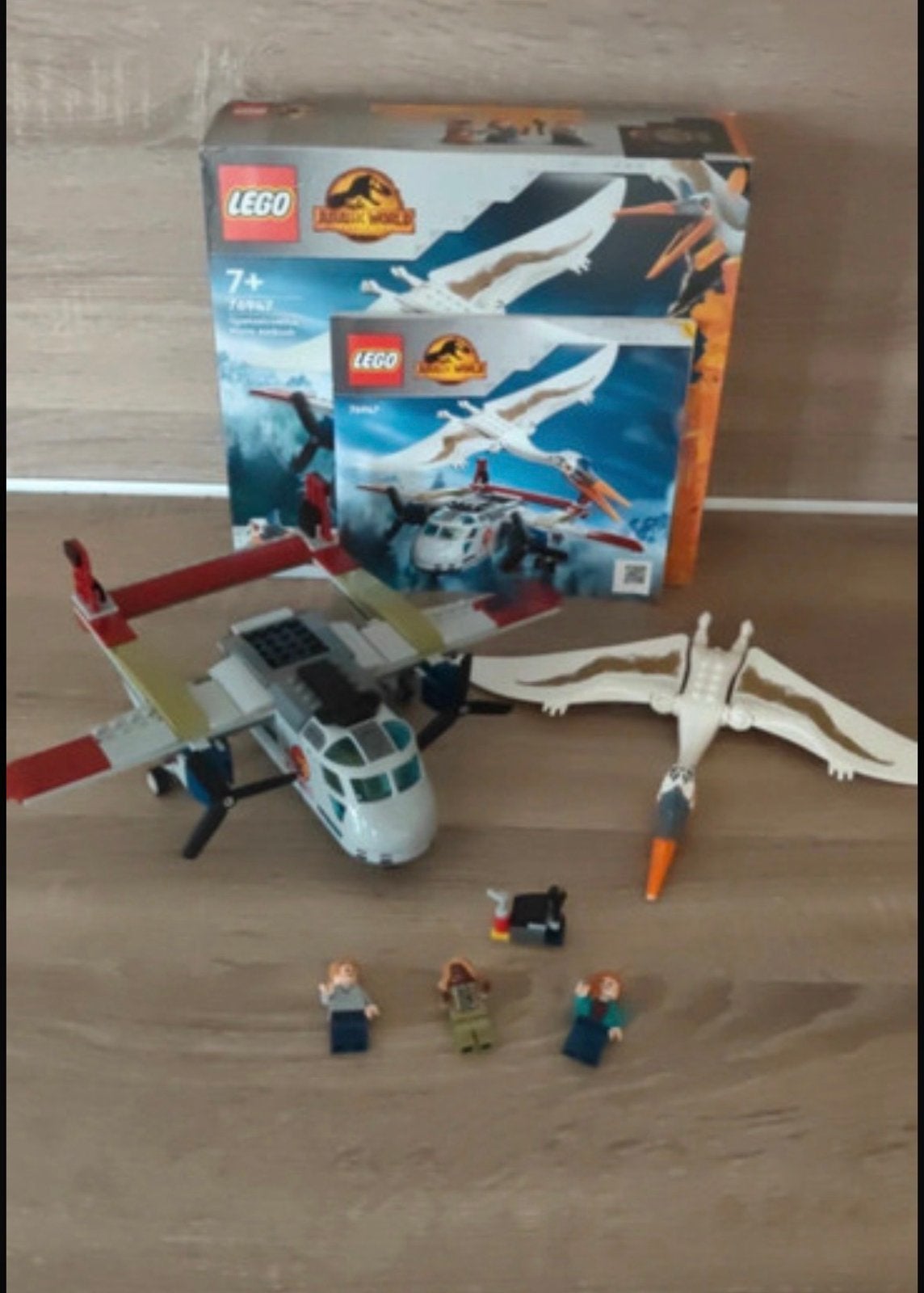 LEGO Jurassic World 76947 Quetzalcoatlus Vliegtuig Hinderlaa, Jurassic World, Lego, Ophalen of Verzenden, Zo goed als nieuw