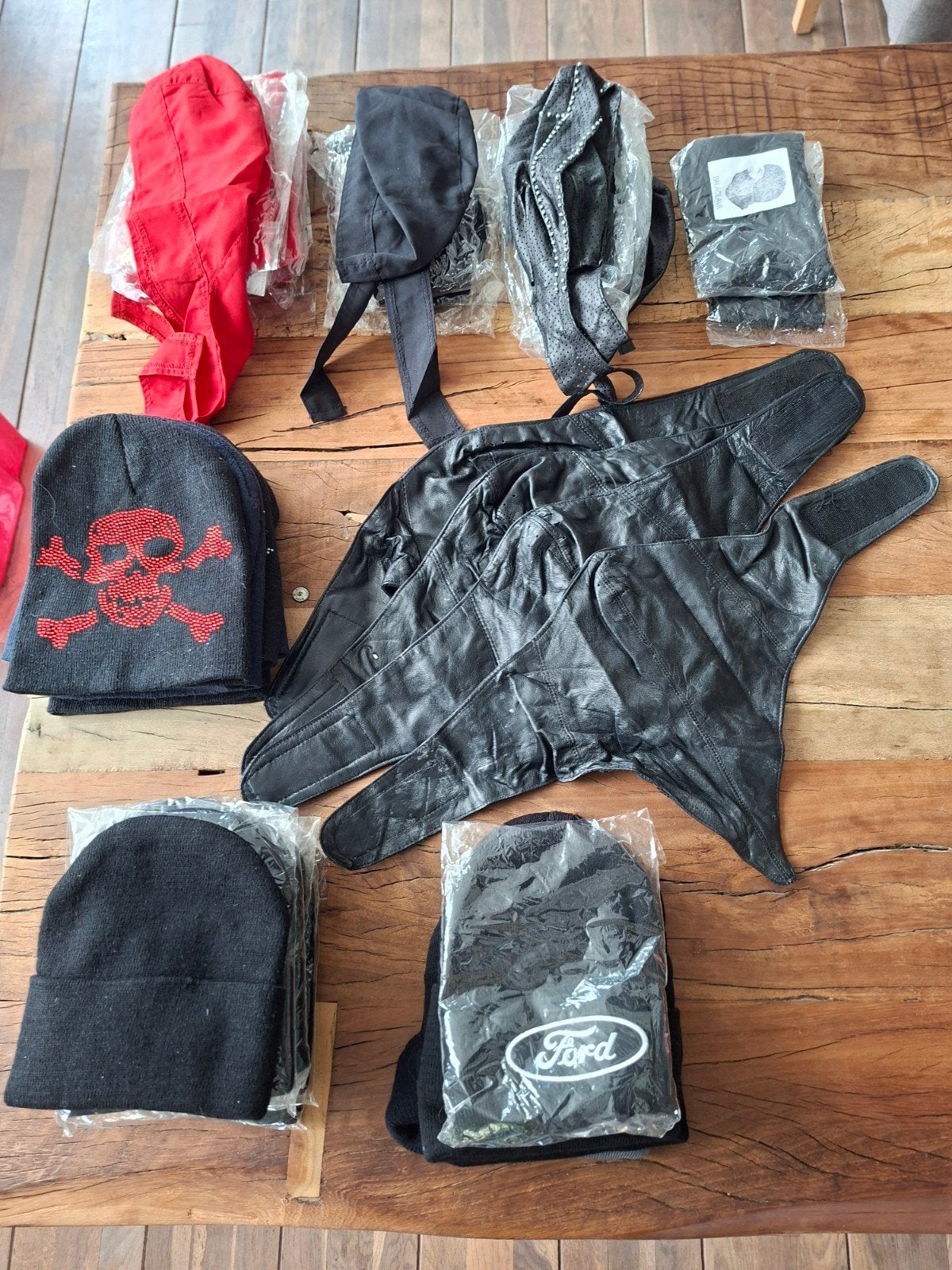 Partij (leren) motoraccesoires. In 1 koop!! Alles is nieuw, Ophalen, Nieuw, Motoren