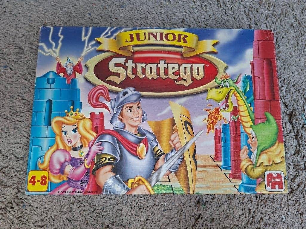 Junior Stratego – Jumbo – 4 tot 8 jaar, Hobby en Vrije tijd, Gezelschapsspellen | Bordspellen, Ophalen of Verzenden, Gebruikt