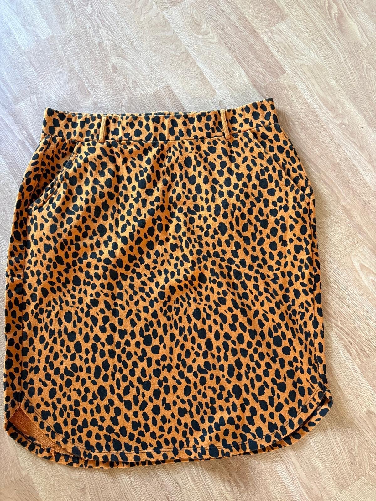 Leopard print rokje Miss Etam, Kleding | Dames, Rokken, Maat 42/44 (L), Zo goed als nieuw, Boven de knie, Meerkleurig