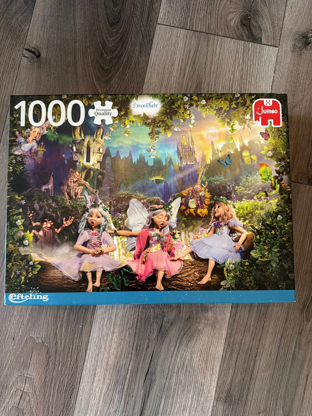 Jumbo Efteling Droomvlucht Legpuzzel 1000 stukjes, Ophalen, 500 t/m 1500 stukjes, Zo goed als nieuw, Legpuzzel
