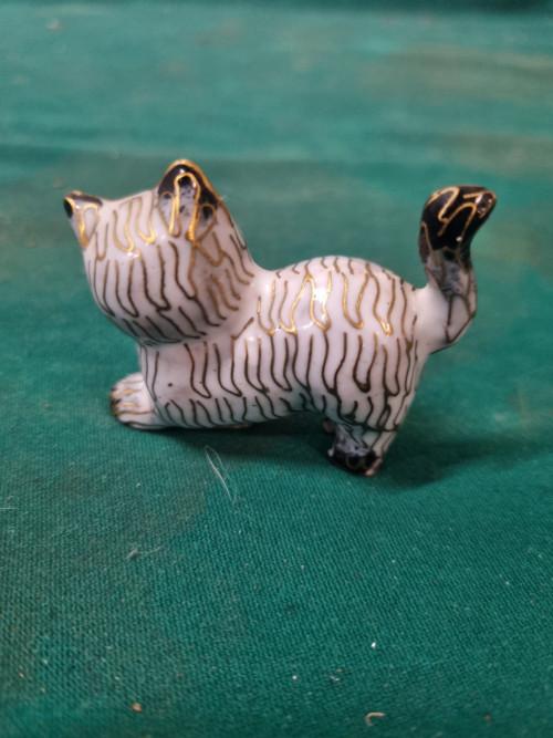 beeld poes vi tage cloisonne emaille, Verzamelen, Ophalen of Verzenden