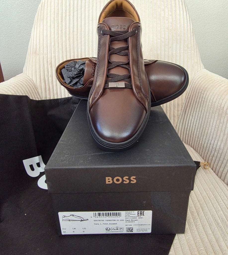Boss Gary sneaker Dark Brown - New & Exclusive!, Kleding | Heren, Schoenen, BOSS, Bruin, Nieuw, Ophalen of Verzenden
