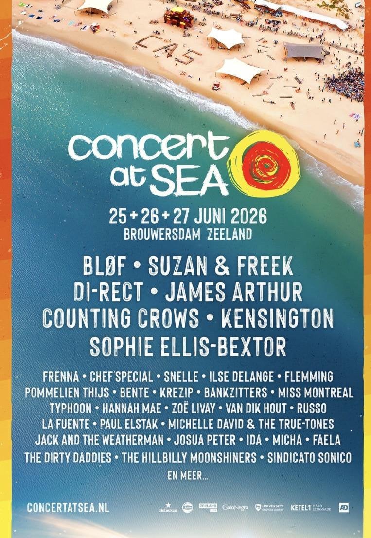 2 Concert at Sea zaterdag tickets, Tickets en Kaartjes, Twee personen