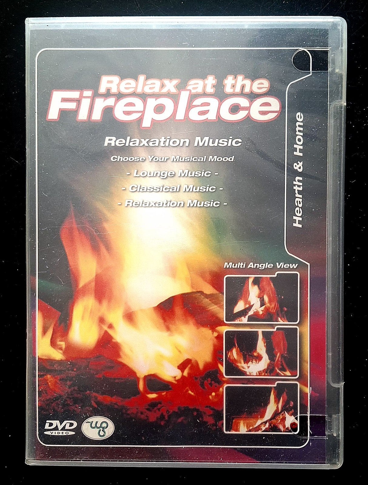 DVD  RELAXING MUSIC - Relax At The Fireplace, Alle leeftijden, Ophalen of Verzenden, Gebruikt, Natuur