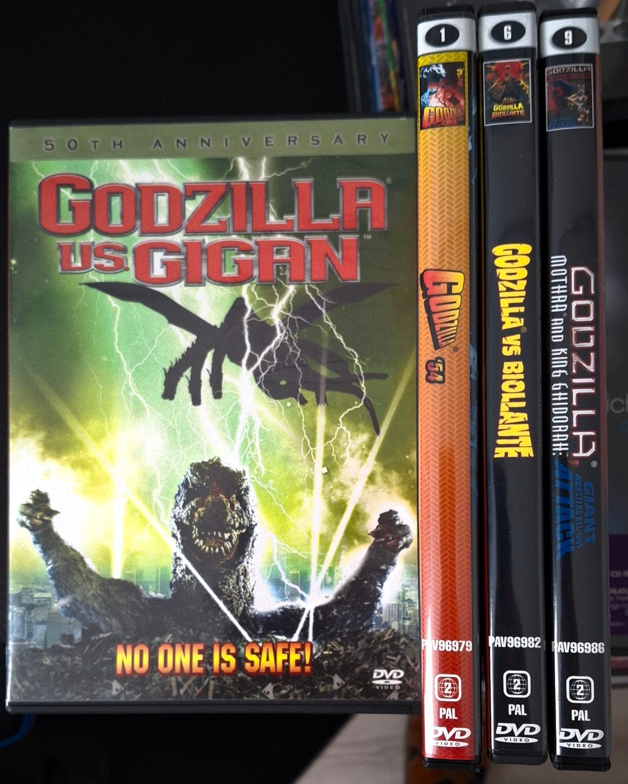 Zeldzame Godzilla DVD Collectie: 4 Films, Vanaf 12 jaar, Ophalen of Verzenden, Gebruikt, Boxset