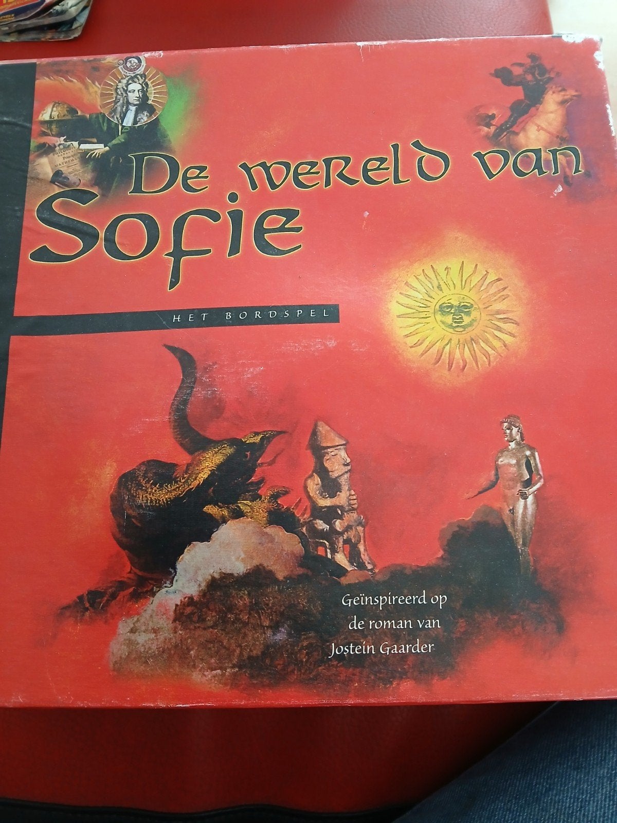 De Wereld van Sofie - Het Bordspel (Jostein Gaarder), Drie of vier spelers, Ophalen of Verzenden, Zo goed als nieuw, Fontain/Houtkiet