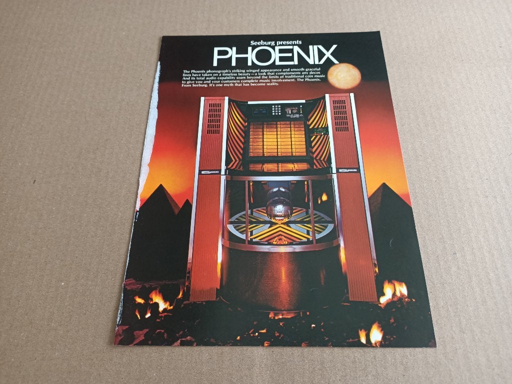 Folder: Seeburg Phoenix (1980) jukebox, Verzamelen, Ophalen of Verzenden, Gebruikt, 1950 tot 1960, Seeburg