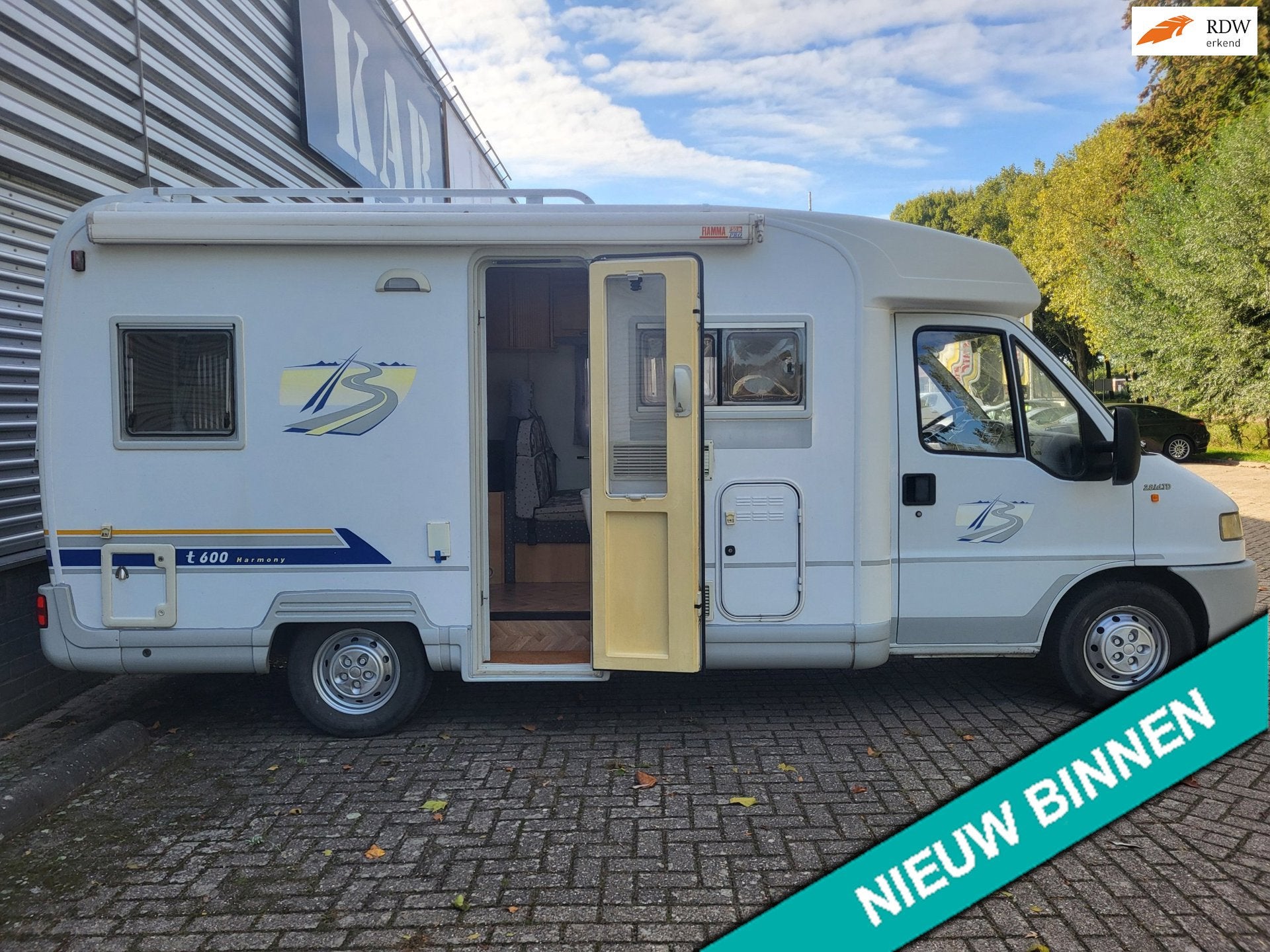 Fiat BURSTNER 2.8TD 4 PERSOONS, Caravans en Kamperen, Ringverwarming, 6 tot 7 meter, Bedrijf, Douche