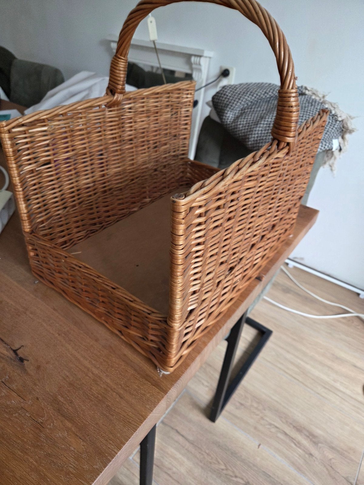 rotan lectuurmand, Huis en Inrichting, Ophalen, Gebruikt