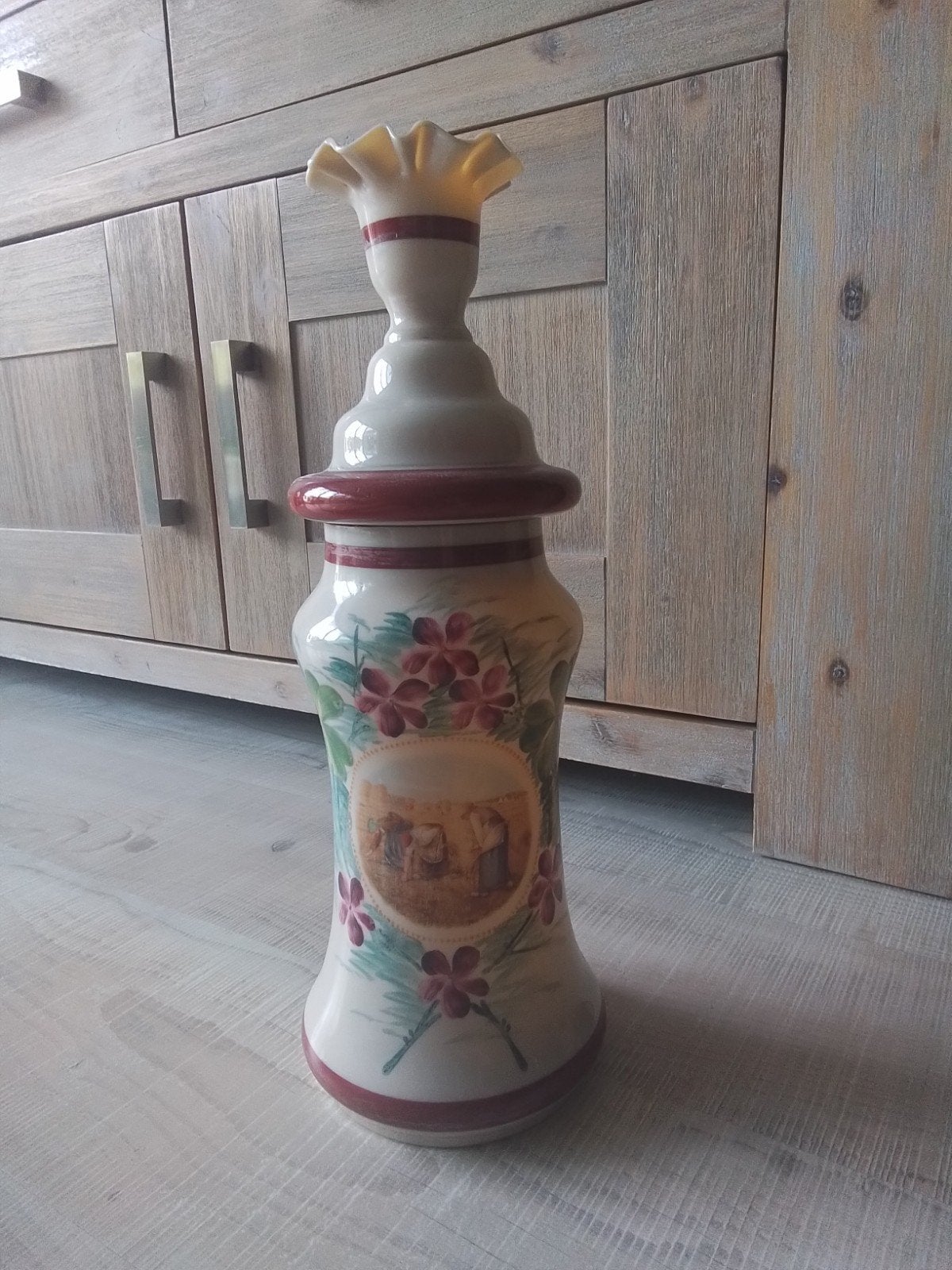antieke vaas, Ophalen