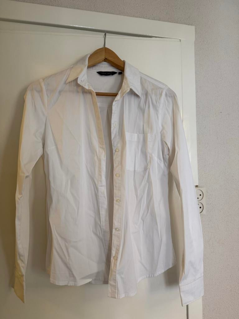 New Look witte blouse/overhemdje maat 10, Ophalen of Verzenden, Zo goed als nieuw, Maat 38/40 (M), Wit