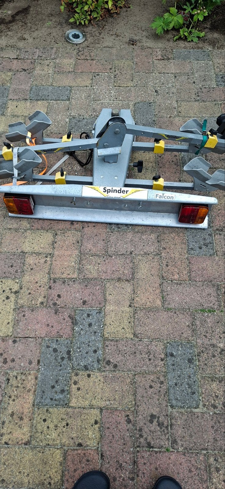 Spinder Falcon trekhaak fietsendrager t.e.a.b, Auto diversen, Fietsendragers, Ophalen, 2 fietsen, Gebruikt, Trekhaakdrager