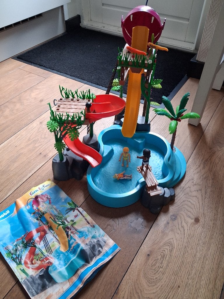 Playmobil zwembad 70609, Ophalen, Gebruikt