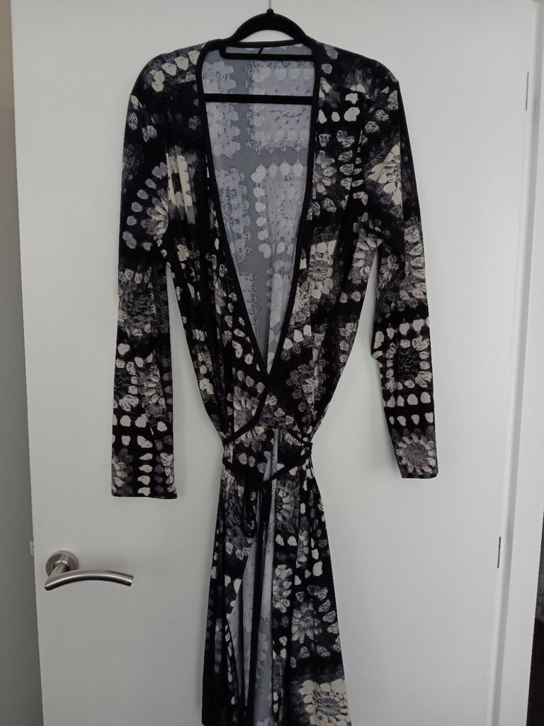 Te Koop: Overslagjurk van PLUS BASICS,  mt 46.(J-30), Kleding | Dames, Grote Maten, Plus Basics, Ophalen of Verzenden, Zo goed als nieuw