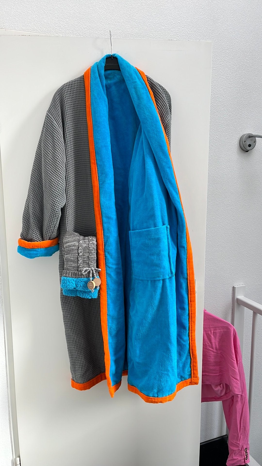 Badjas, Ophalen of Verzenden, Maat 52/54 (L), Blauw