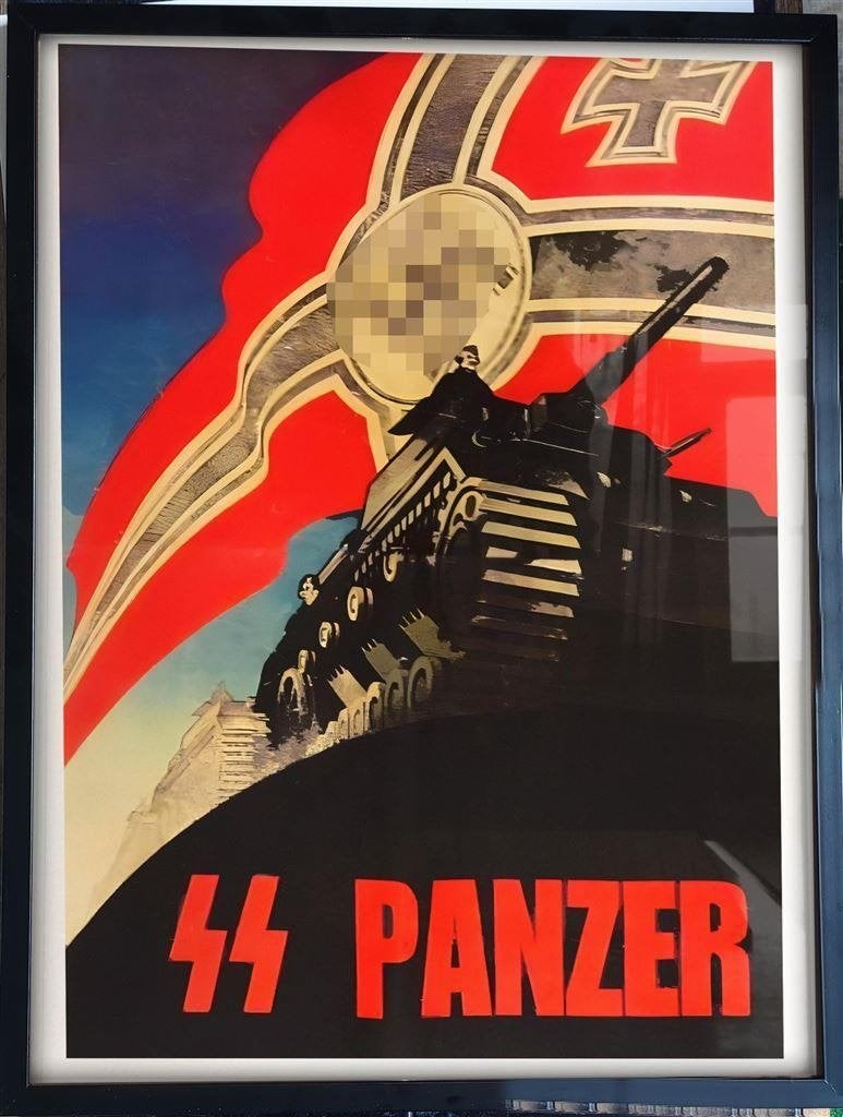 [Poster in Frame] Panzer Tank Propaganda, Verzenden, Duitsland, Foto of Poster