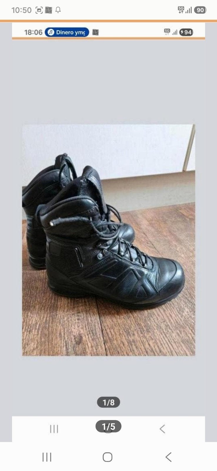 Zwarte Haix GSG9 werkschoenen/boots, maat 42, Ophalen of Verzenden, Zwart, Werkschoenen