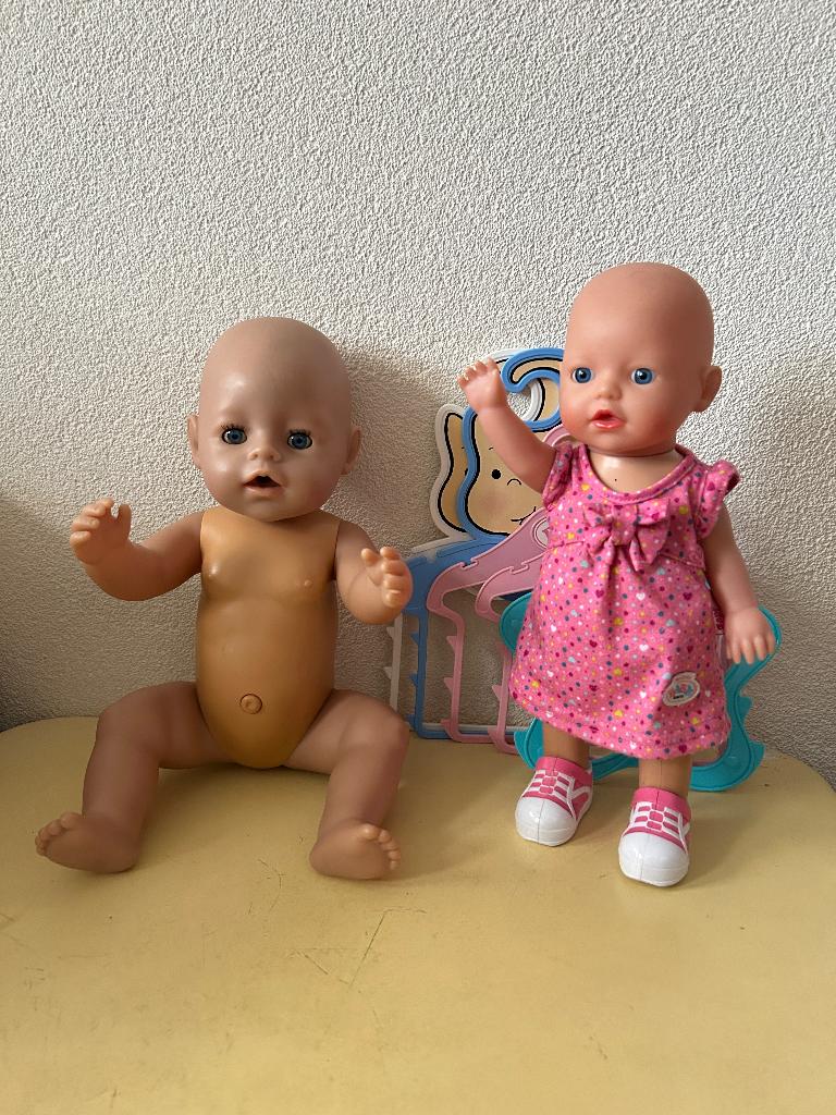 Zapf Baby born en Baby born My Little Walks pop, Ophalen of Verzenden, Gebruikt, Babypop