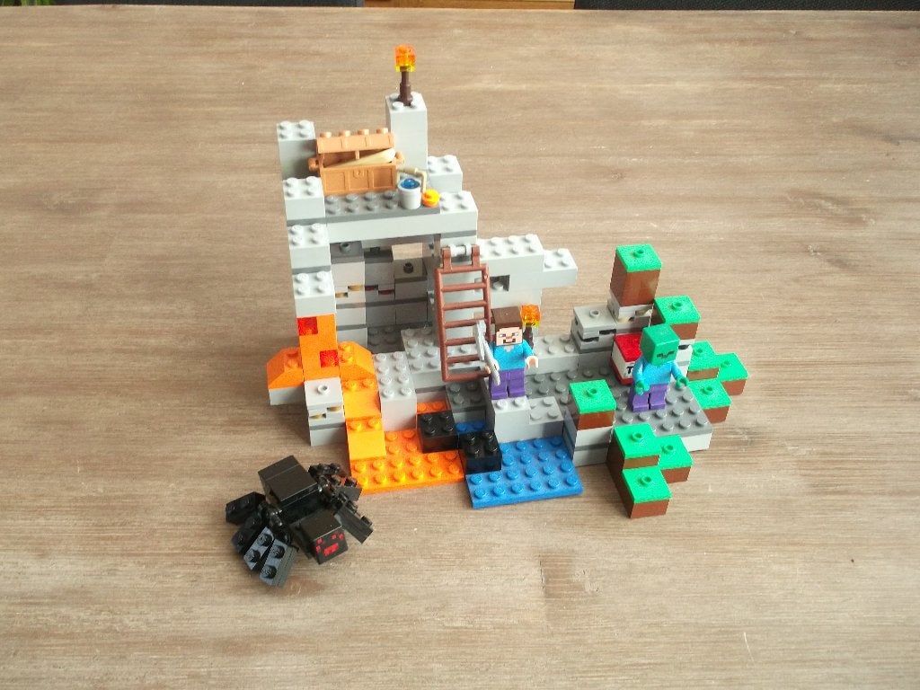 lego minecraft 21113 the cave (2014), Gebruikt, Minecraft, Lego, Ophalen of Verzenden