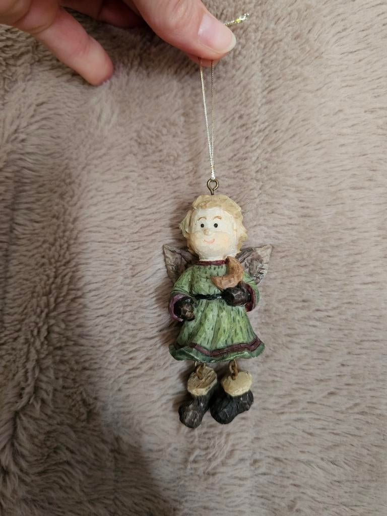 Schattige engel hanger met bungelbeentjes kerst / decoratie, Ophalen of Verzenden