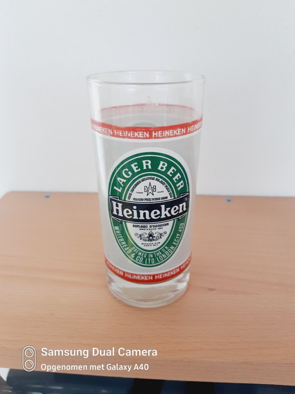 Mooie Heineken lager beer glas longdrinkglas, Ophalen of Verzenden, Zo goed als nieuw, Glas of Glazen, Heineken