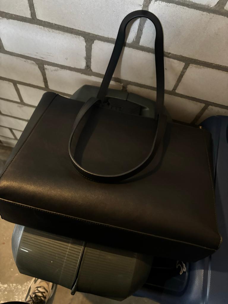 Stijlvolle zwarte tas met laptopvak - Anna Field, Ophalen of Verzenden, Gebruikt, Zwart, Shopper