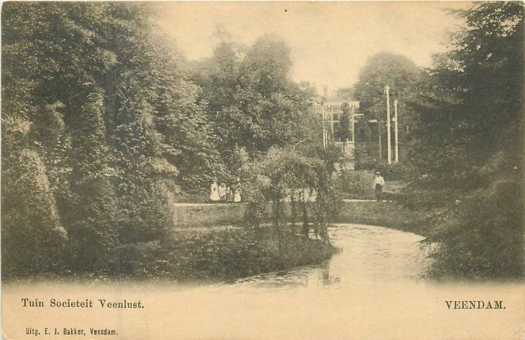 381-091-007 Veendam Tuin Societeit Veenlust, Verzenden, Voor 1920, Groningen