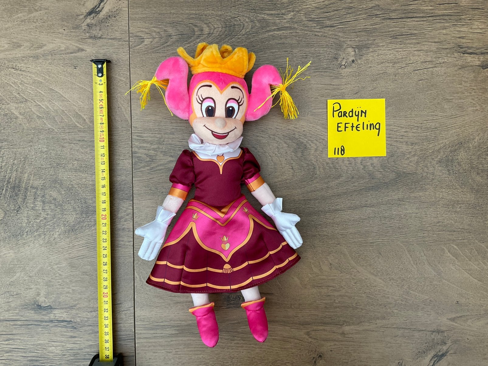 Zgan, niet kapot, Efteling Pardijn of Pardijntje pop 35cm, Verzamelen, Efteling, Ophalen, Zo goed als nieuw, Beeldje of Poppetje