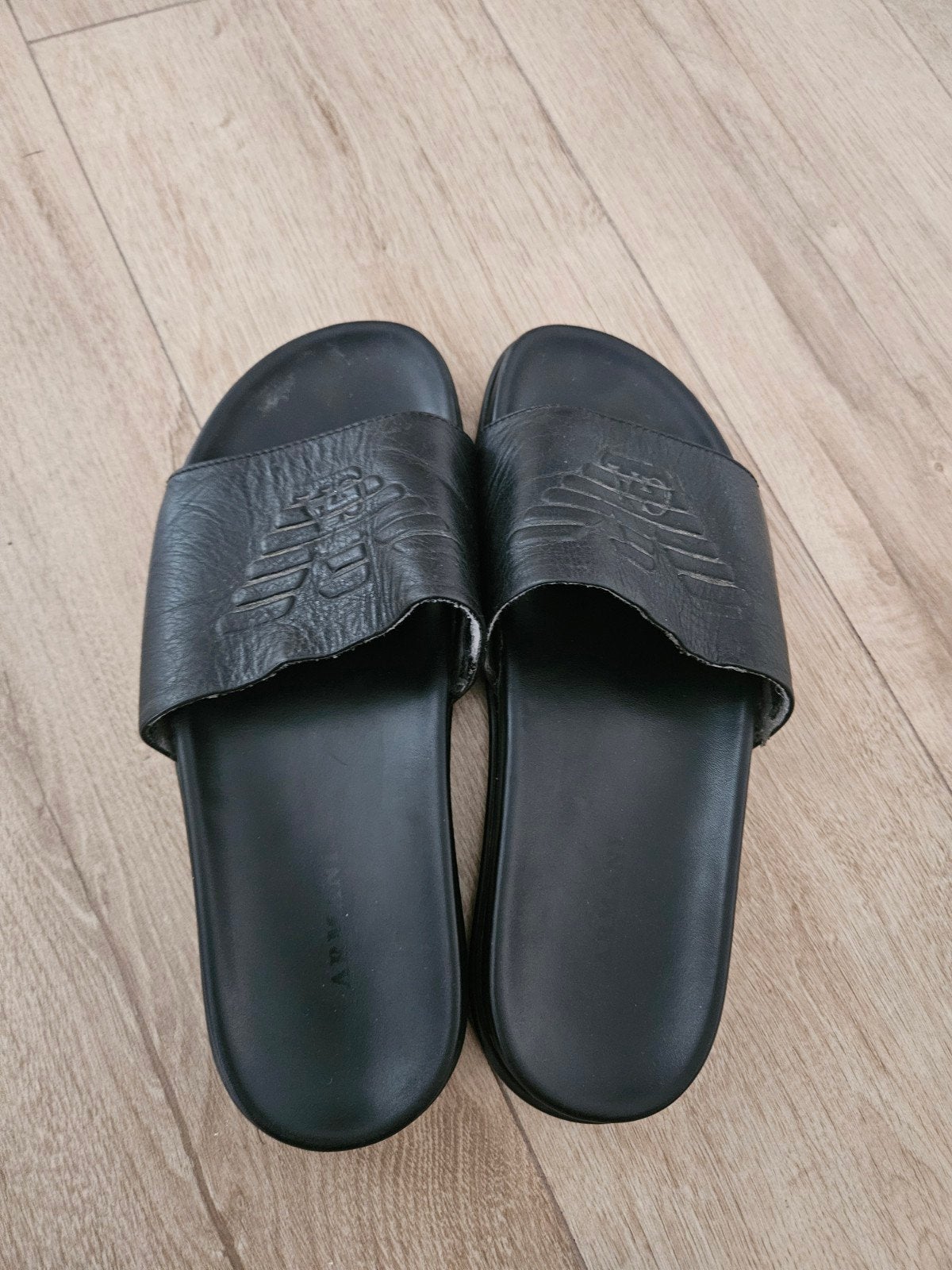 Armani slippers zwart - Maat 41, Kleding | Heren, Schoenen, Ophalen of Verzenden, Zwart