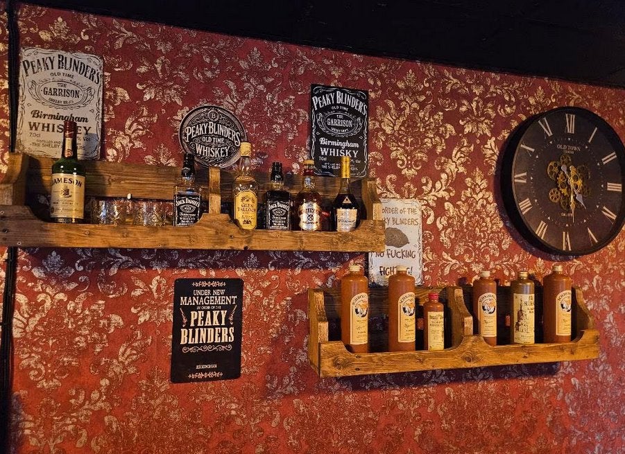 Houten flessenrek voor in de Mancave., 5 tot 15 flessen, Nieuw, Ophalen of Verzenden, 5 – 50