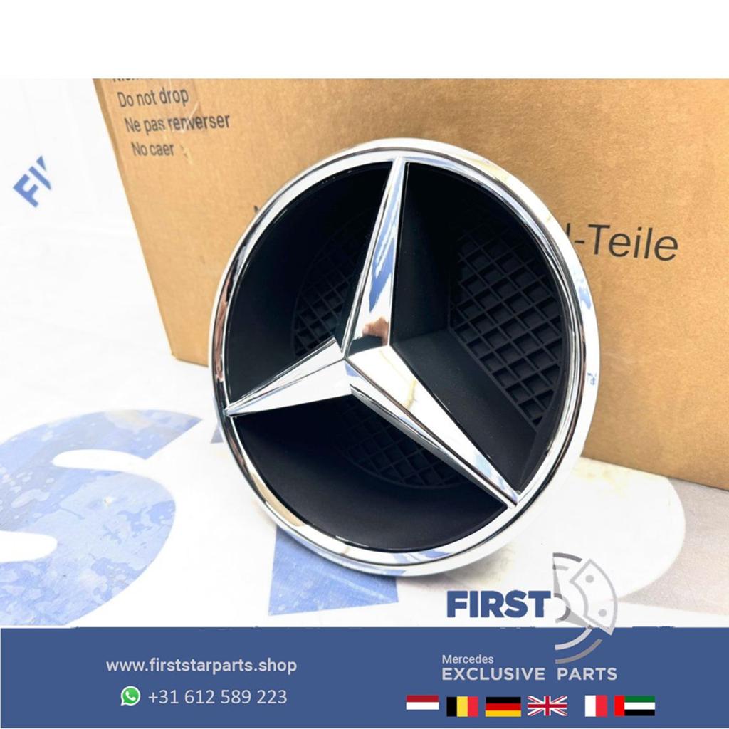 Mercedes AMG GRIL STER LOGO CHROOM W176 W177 W205 W117 W118, Auto-onderdelen, Carrosserie en Plaatwerk, Gebruikt, -, Ophalen of Verzenden