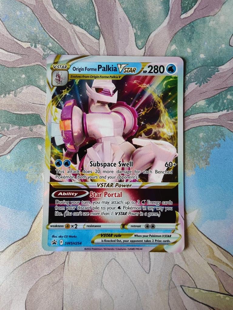Pokemon black star promo origin forme palkia vstar swsh254, Ophalen of Verzenden, Nieuw, Losse kaart, Foil