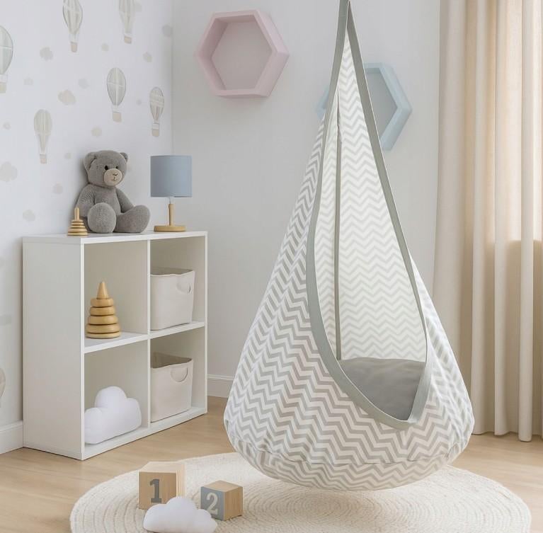 Madej - Kinder cocoon schommel hangstoel met kussen, Ophalen of Verzenden, Nieuw, Overige typen